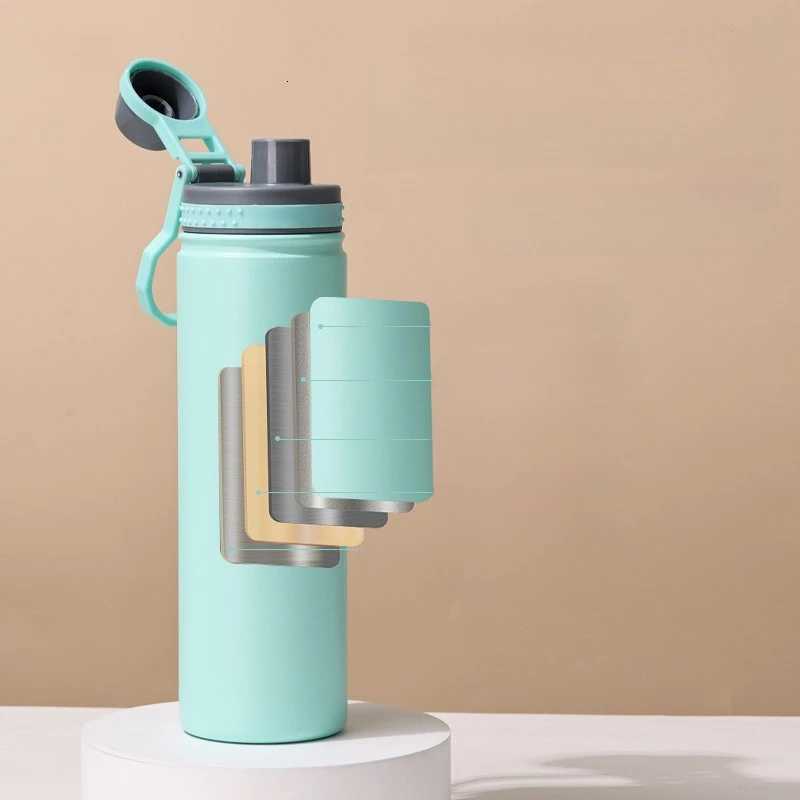 Vacuum Cup Mens and Womens Student Minimst Portable Stainless Steel Water Cup Portable Large Capacity Sports Kettle C251114