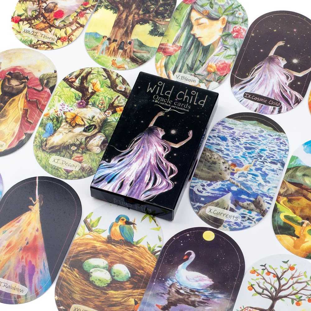 Wild Child Oracle Cards Tarot Deck 40PCS 1036cm for Knowledge Healing and Family Gatherings Leisure Entertainment Game Card C251114