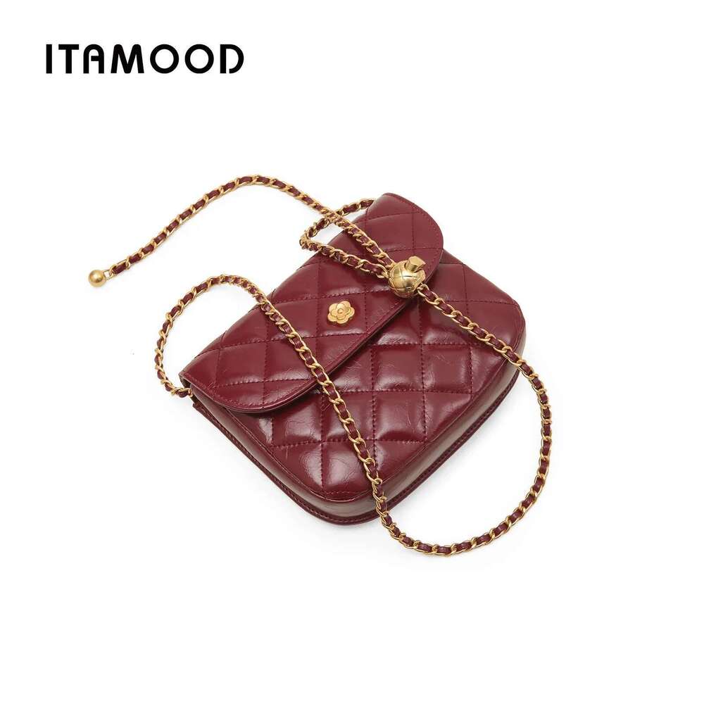 ITAMOOD Quilted Genuine Leather Square Original Hardware Wer Shoulder Bag Designer Women's Crossbody Bags