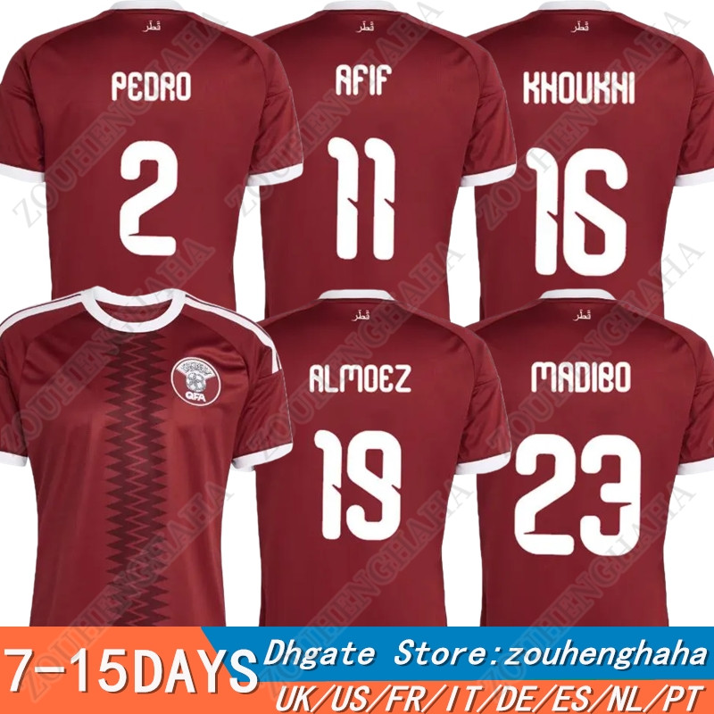 S-4XL 26 27 Qatar soccer jerseys 2026 2027 National Team Home Away Football jersey Shirt Kit Men KIDS kram Afif Almoez Ali Junior Tarek Salman Homam Al-Amin Hasan