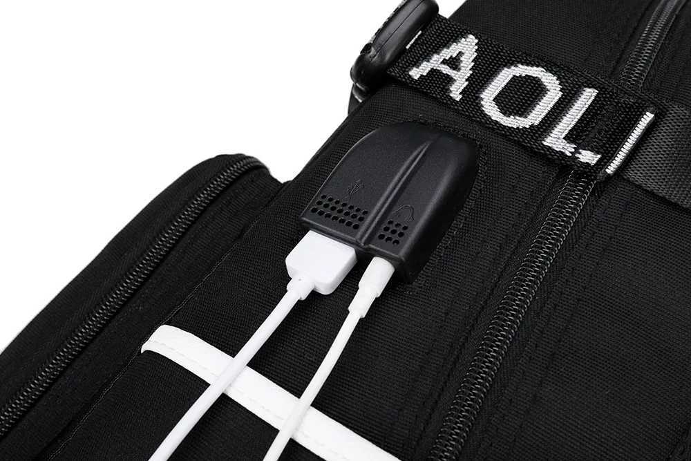 Fashion Teenager School Backpack Women Men Laptop Travel Bag Large Waterproof Multifunction USB Charging Knapsack MochilaW251113