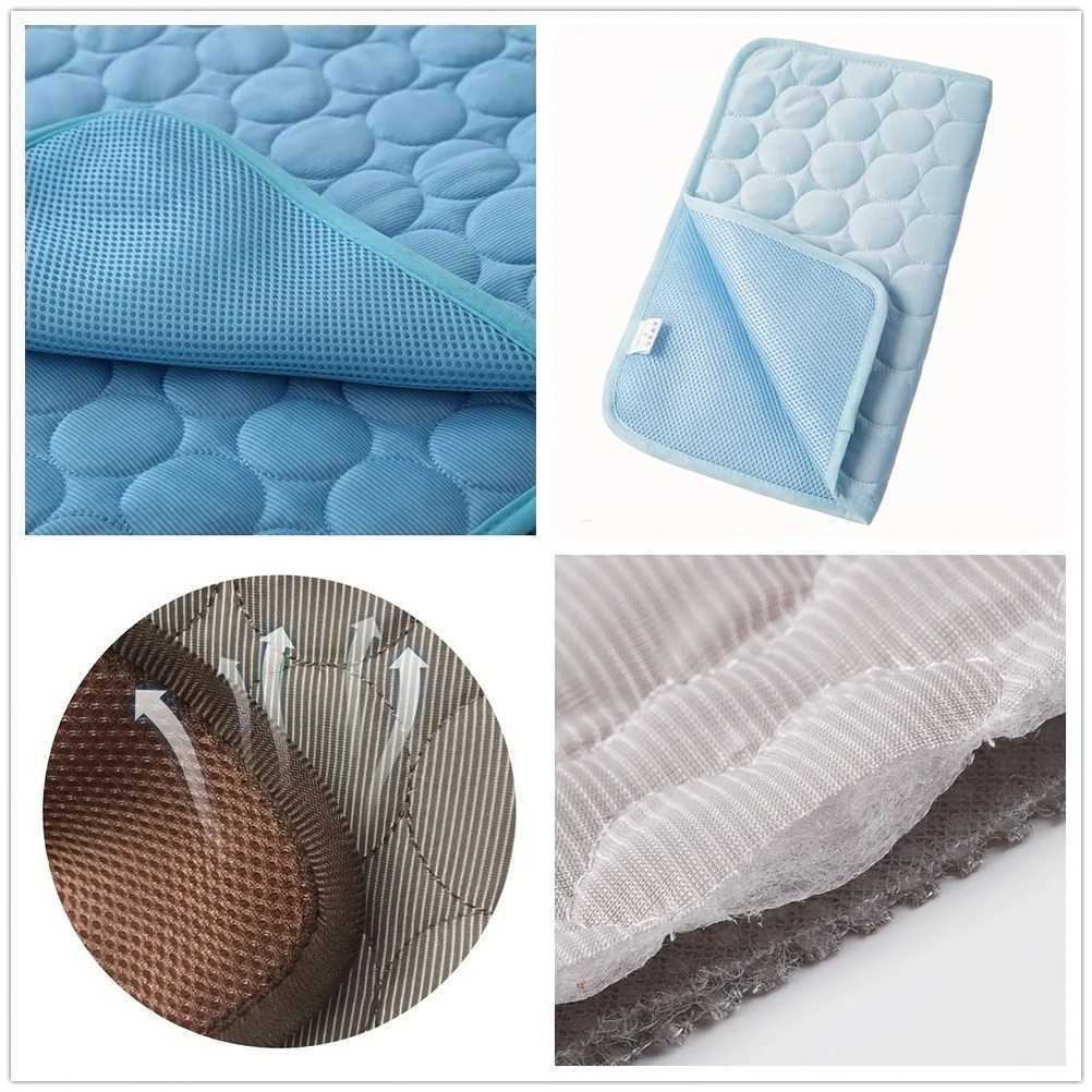 Dog cooling pad summer pet cooling bed king size bed suitable for small dogs pet accessories durable cat blanket sofa cat pad X250412