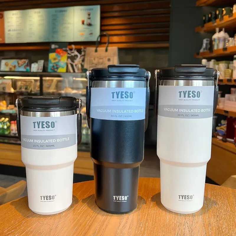 Tyesos New Coffee Cup With Double-Layer Insulation And Cold Insulation Portable Ice Cream Cup Large Capacity Stainless Steel C251114