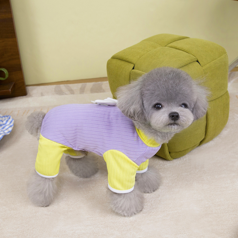 Dog Clothes Dog Pajamas PJs, Little Angel Wings Dog Clothes for Small Dogs Girl Cute Soft Puppy Clothes Elasticity Dog 4 Legged Clothing for Chihuahua