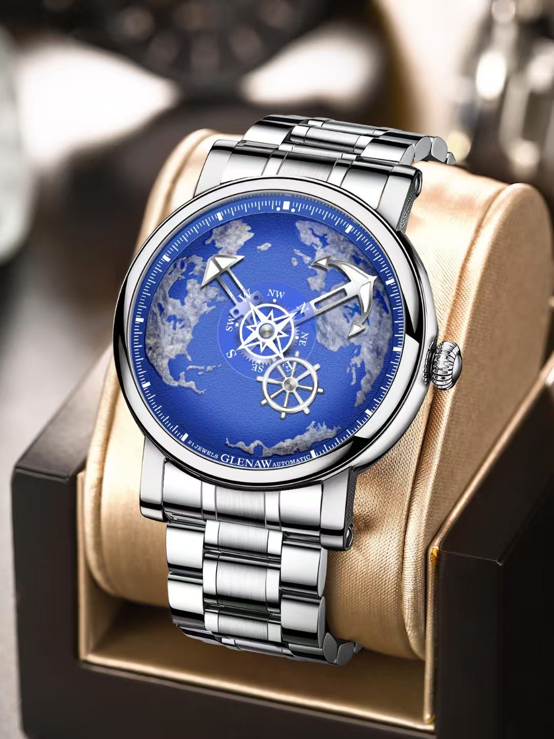 Chic Men's Timepiece Fully-Automatic Mechanism & Durable Water Resistance