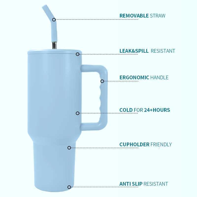 5pcs Free Shipping USA Warehouse 40oz 30 Stainless Steel Double Wall Insulated Sublimation Tumbler Travel Coffee Mug Wang C251114