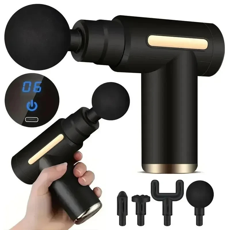 For Body Back And Neck Leg Fascial Gun Muscle Massage Gun Deep Tissue Muscle Handheld Percussion Massager 250414