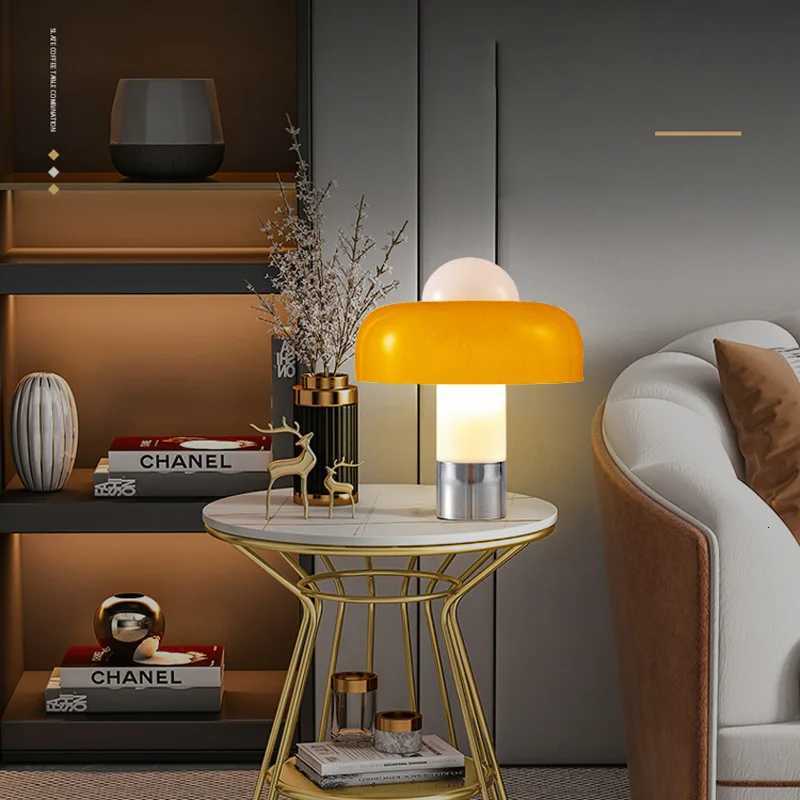 Bedroom Living Room Hotel Soft Fashion Bedside Lamp Simple Light Luxury Designer Glass Decorative Desk Lamp M251114
