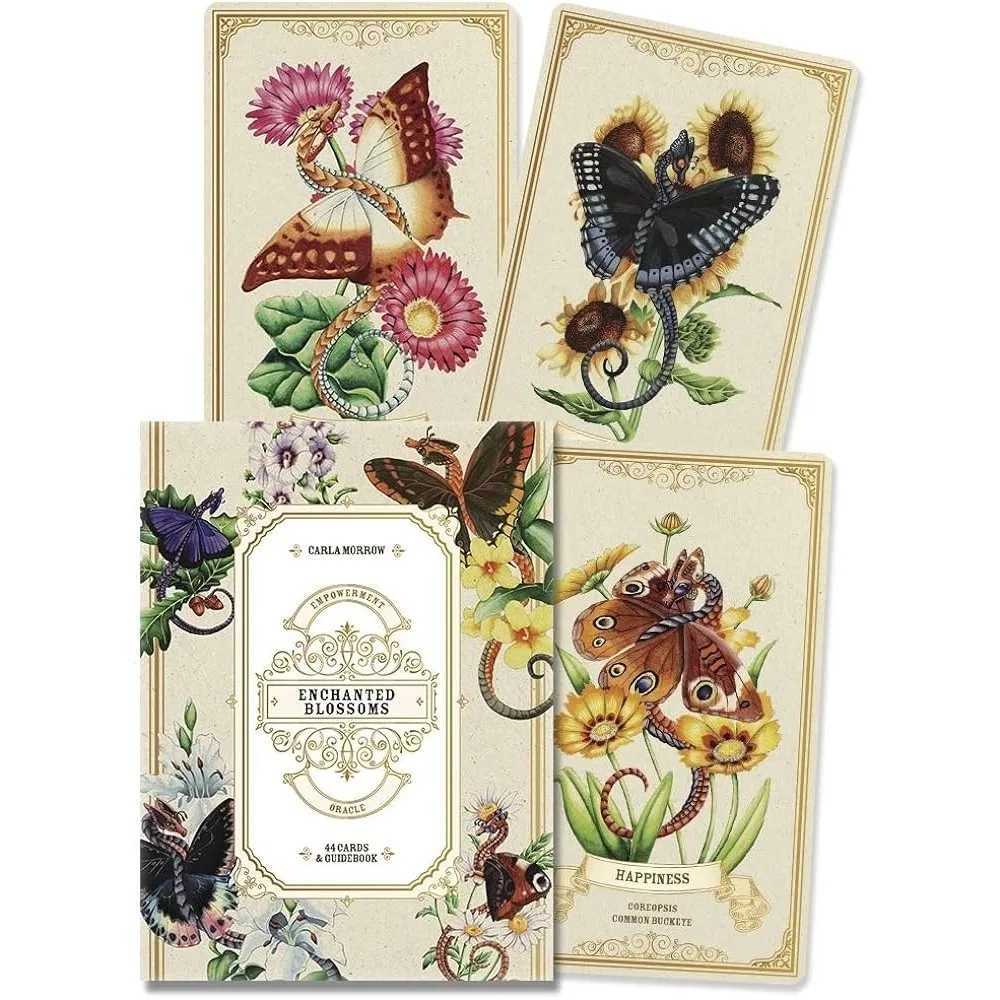 10473cm Enchanted Blossoms Empowerment Oracle Cards 44 Pcs Cards C251114