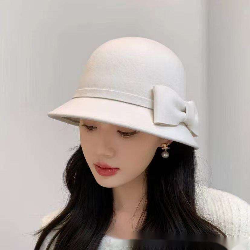 Fashionable Bowler Winter Versatile Elegant Warm Fisherman Audrey Hepburn Style French Millionaire Hat
