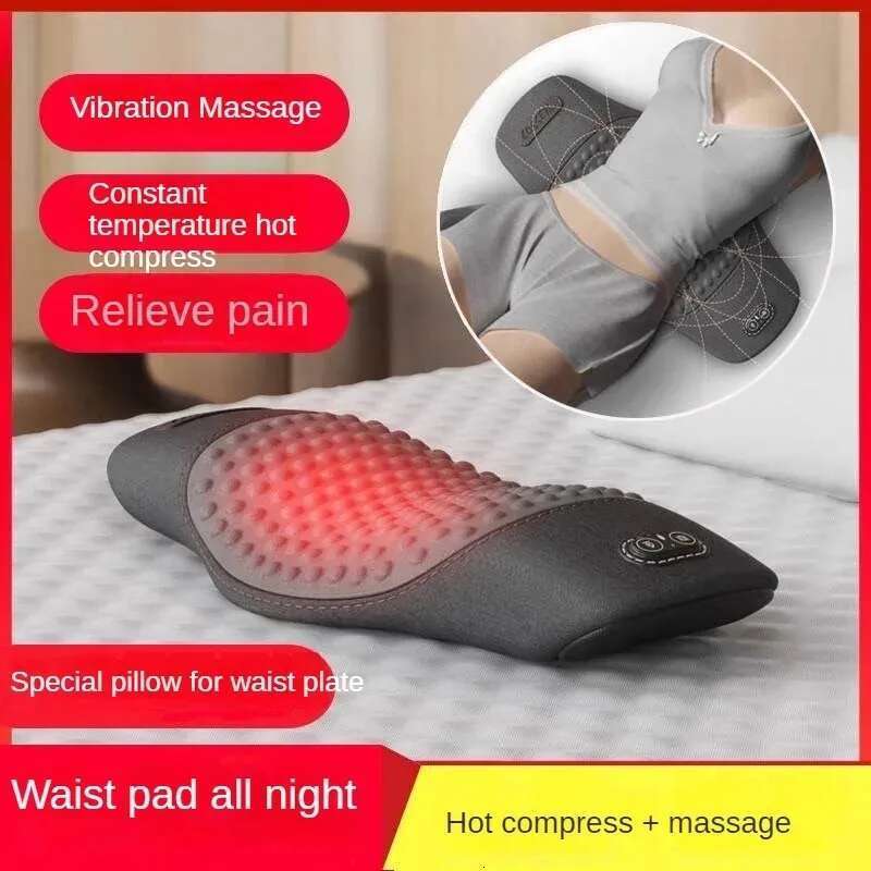 Back Pillow Heating Vibration Sleep Massager Cushion Maternity Bed Sleeping Lumbar Support
