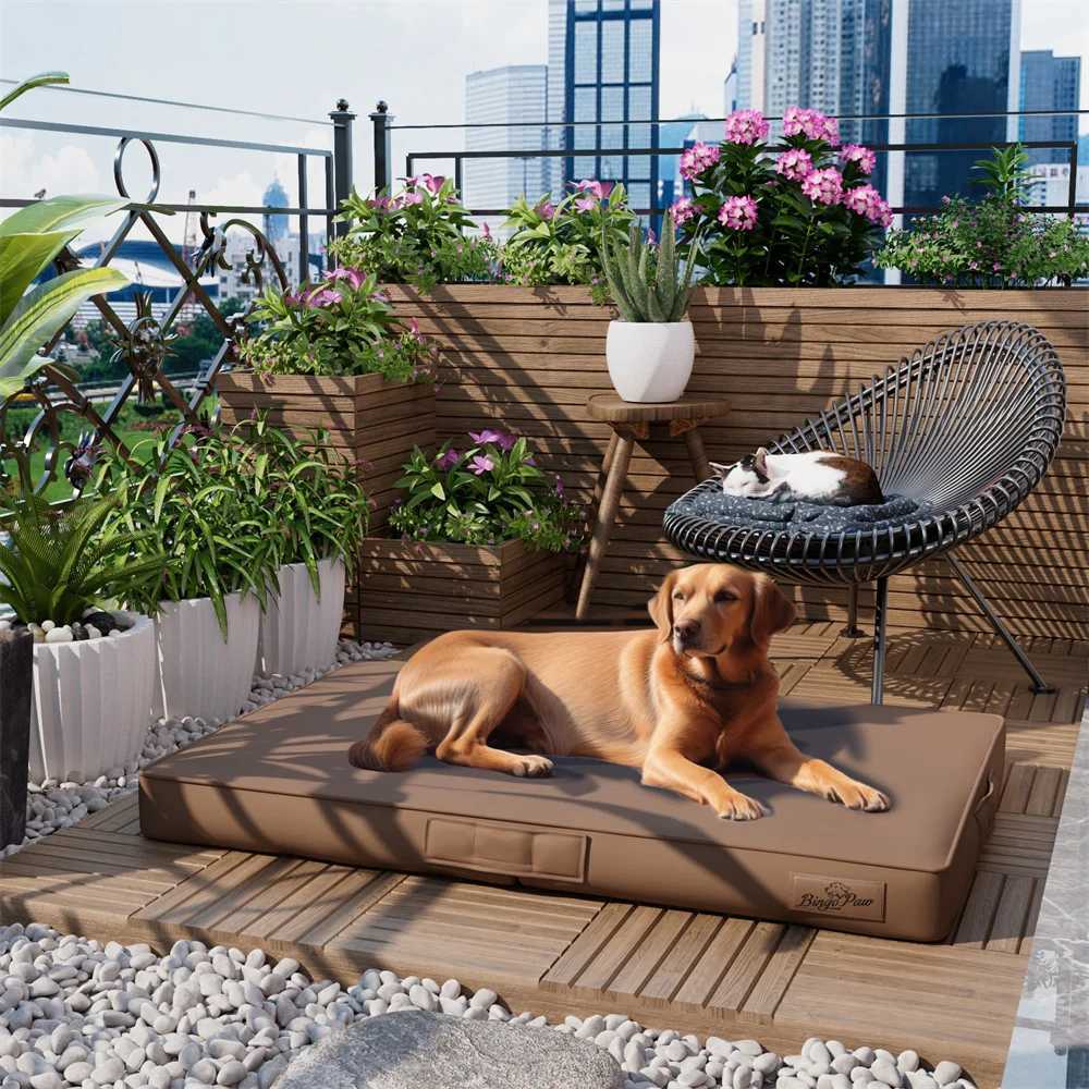 Waterproof large orthodontic dog bed 3D pet pad nest sleep pad suitable for small and medium-sized large dogs X250412