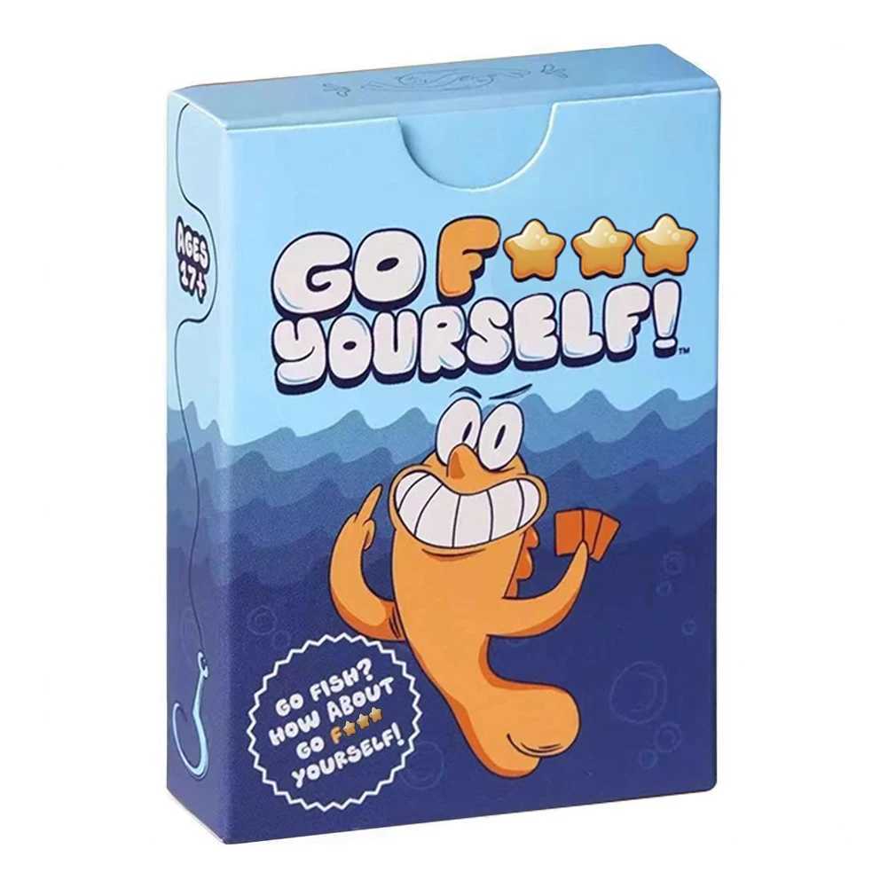 Go Fish Card Game Yourself Fun Gag Gift Hilarious Board Games with A Twist Night Family Interaction Party Game for 2 Players C251114