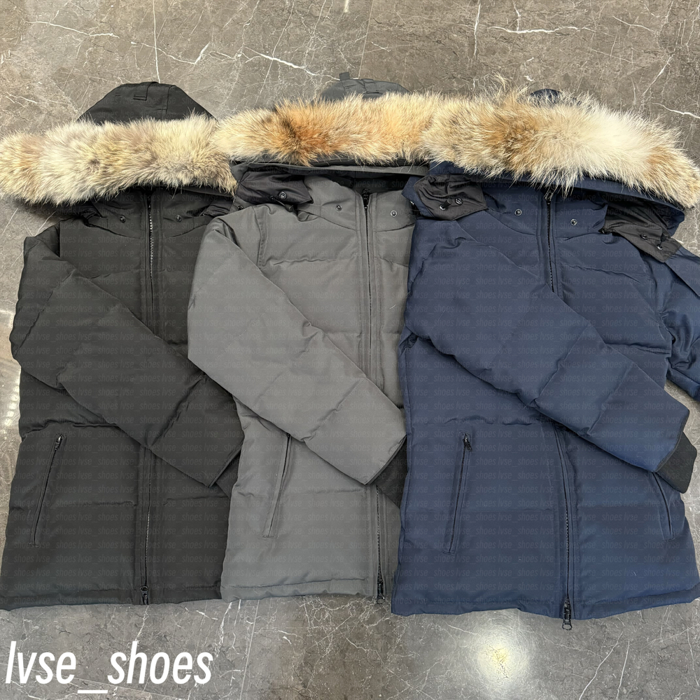 Women Puffer Jackets Canada Designer jackets Winter Parka Coats Real Wolf Fur Outdoor Wyndham Windbreaker women Outerwear Luxury down jackets XS-3XL