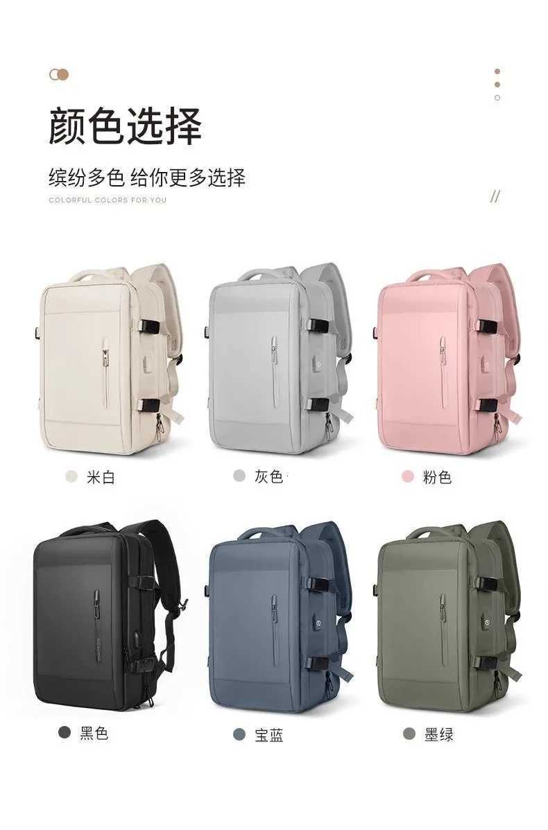 New Large Capacity Bags Business Multifunctional Charging Backpacks Expandable Airplane Travel Backpack Laptop Bag Luggage MaW251113