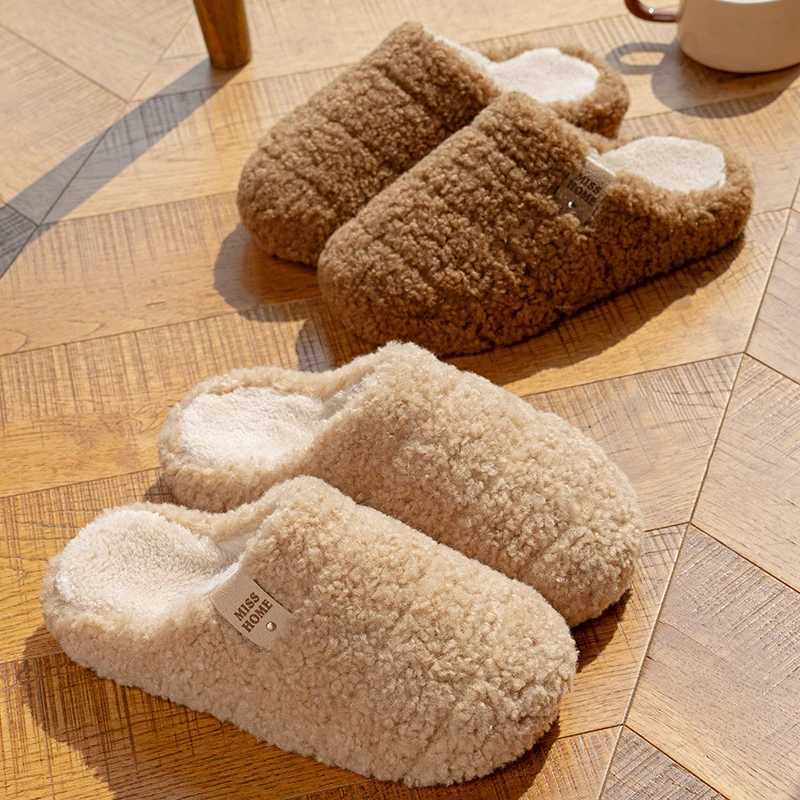 Casual Fluffy Wens Slippers He Plarform Plush Luxury Designer Wan Shoes Winter Indoor Elegant Fuzzy Fur Slides Warm Soft Y251114