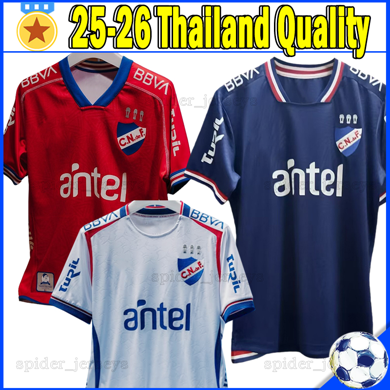 25 26 Club Nacional de Football Soccer Jerseys 2025 2026 Suarez N.LOPEZ J.RECOBA L.VILLALBA D.HERAZO E.VARGAS ARADY OTERO L.BOGGIO Football Shirts Men Uniforms