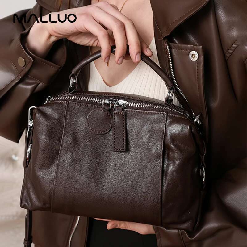 Designer Bag Natural Cow Genuine Leather Shoulder Bags Women Cowhide Bag Lady Soft Design Female Handbag For Ladies High Quality