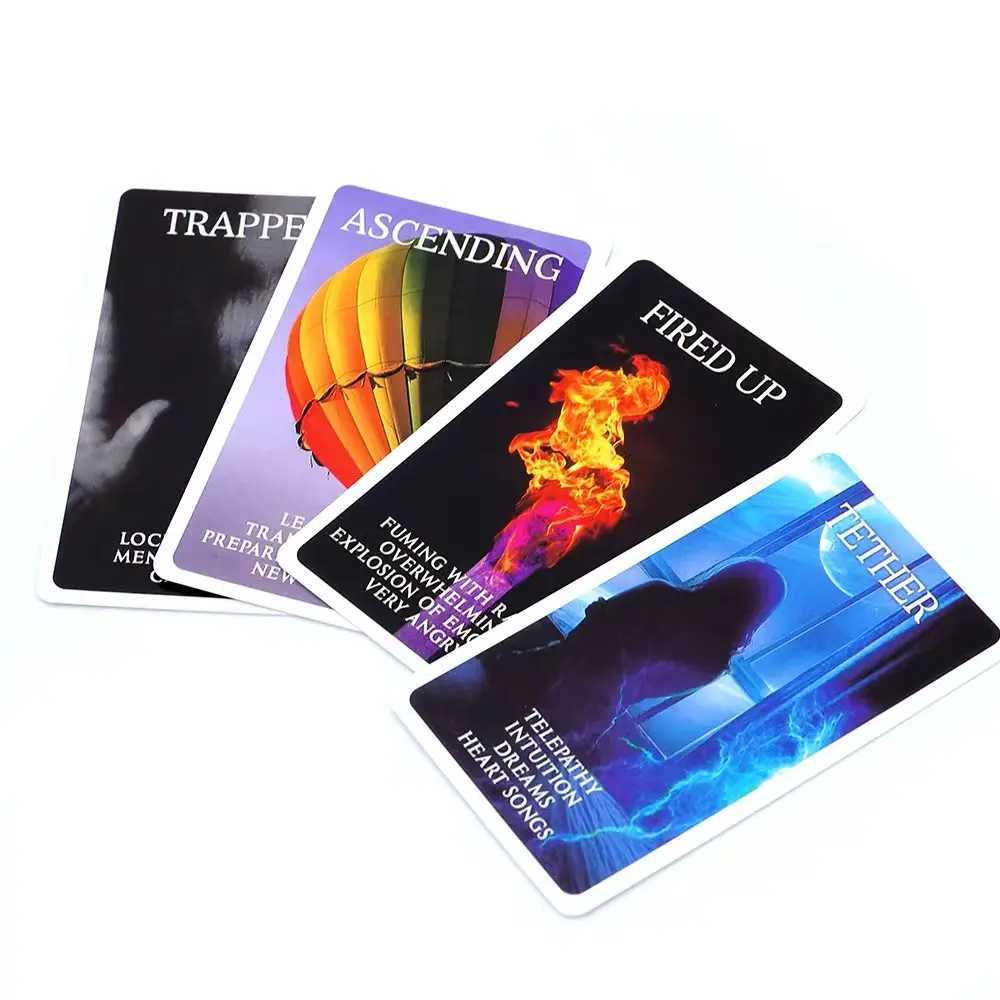 Mystic Black Rose Oracle Deck 78 Pcs Situations Tarot Cards Twin Flame Love Keywords Deck Healing Shadow Work Unique Board Game C251114