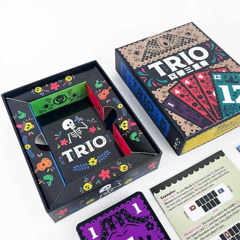 Trio Card Game Exciting Family Party Board Game Where Players Search for Three Matching Cards Strategic Fun for All Ages C251114