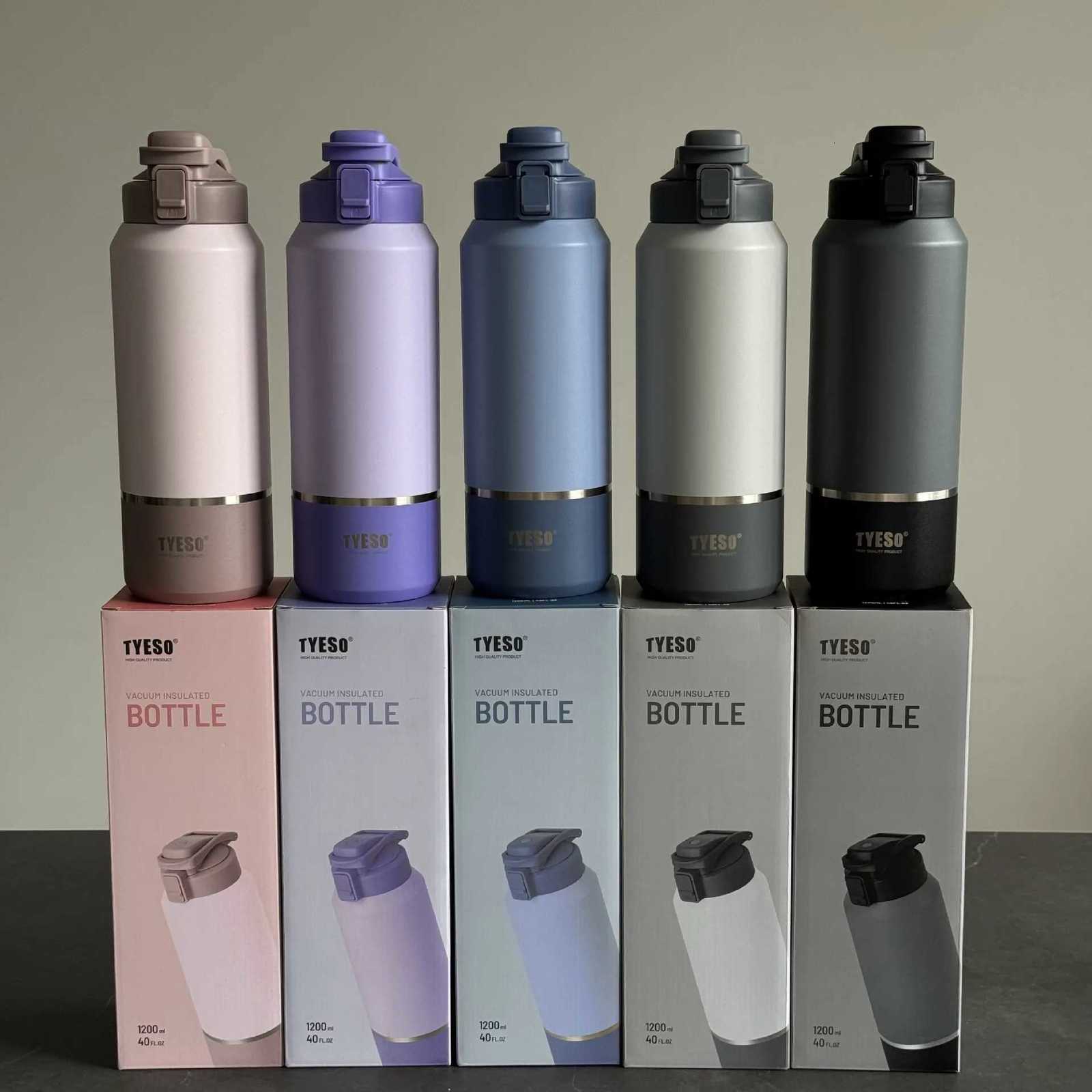 TYESO stainless steel portable sports kettle 2000ml large capacity insulated cup Outdoor portable direct drinking cup C251114