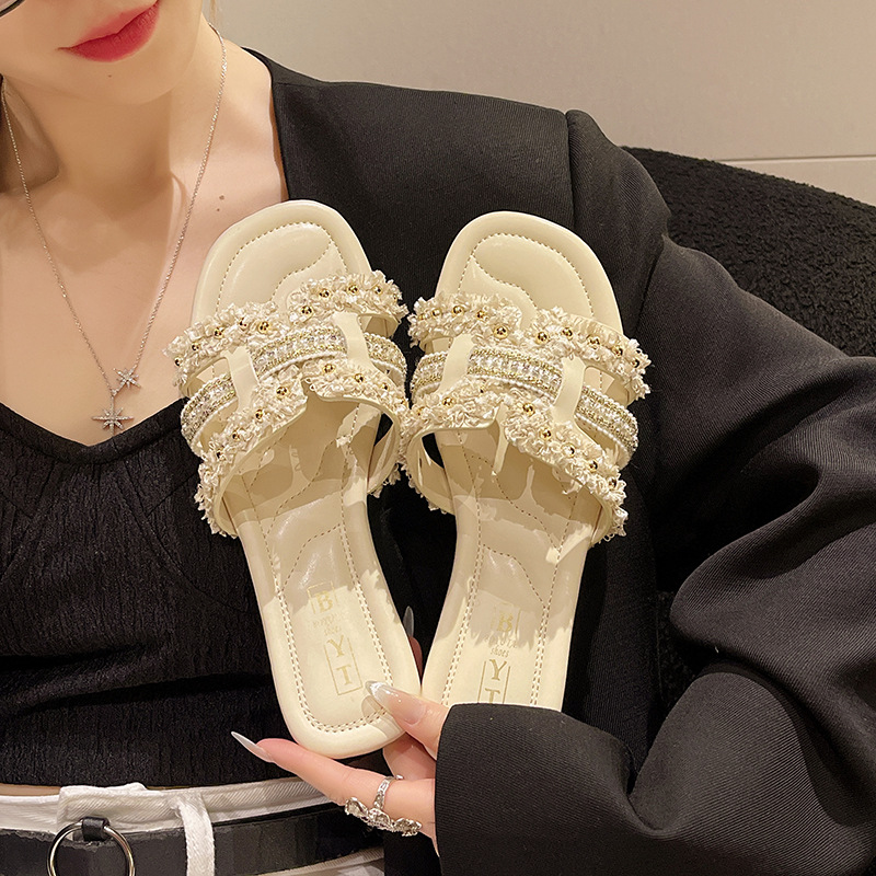 Classic Slipper fashion women's sandals thick sole 2025 new all-match senior sense slippers female summer sandals