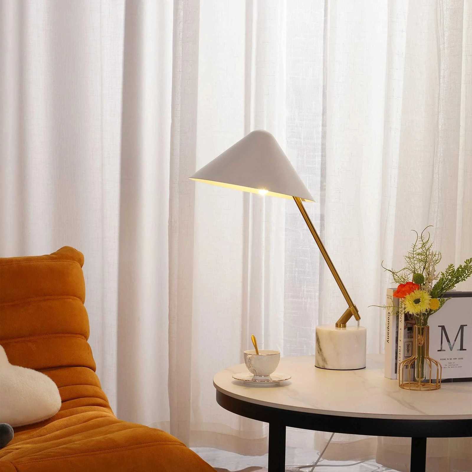 Extremely Simple Study Marble Desk Lamp Nordic Living Room Bedroom Tea Room Office Desk Reading Desk Lamp M251114