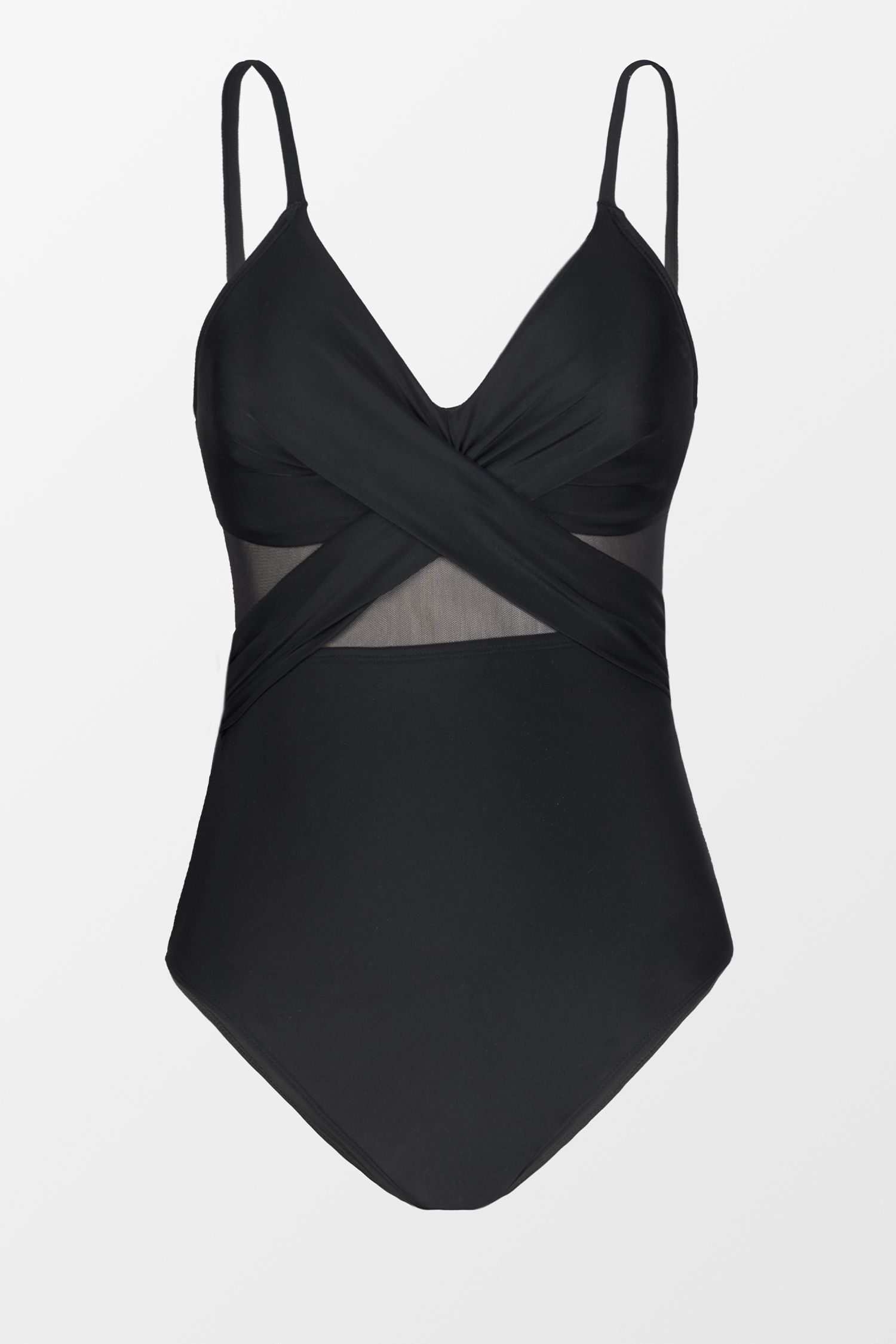 Two-piece Swimsuit For Women Sexy Chiffon Design Deep V-neck Halter Jumpsuit Suitable For Playing By The Seaside