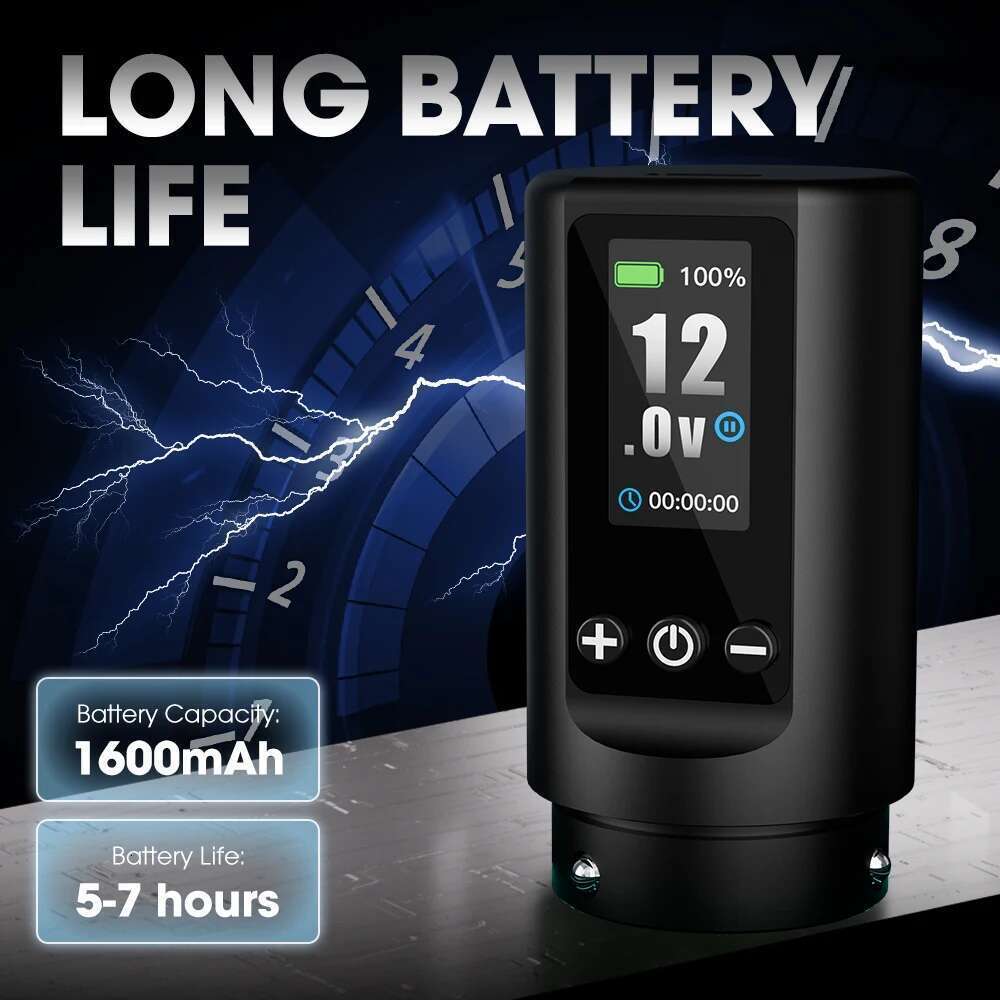 Filter X3 Wireless Hine Pen 1600Mah 6 Adjustable Strokes 2.0Mm-4.0Mm Gun For Cartridge Tattoo Needles