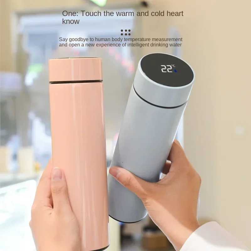 2025 Smart Display 304 Stainless Steel Thermos Cup Vacuum Water Cup for Men and Women Students High Value Office Cup C251114