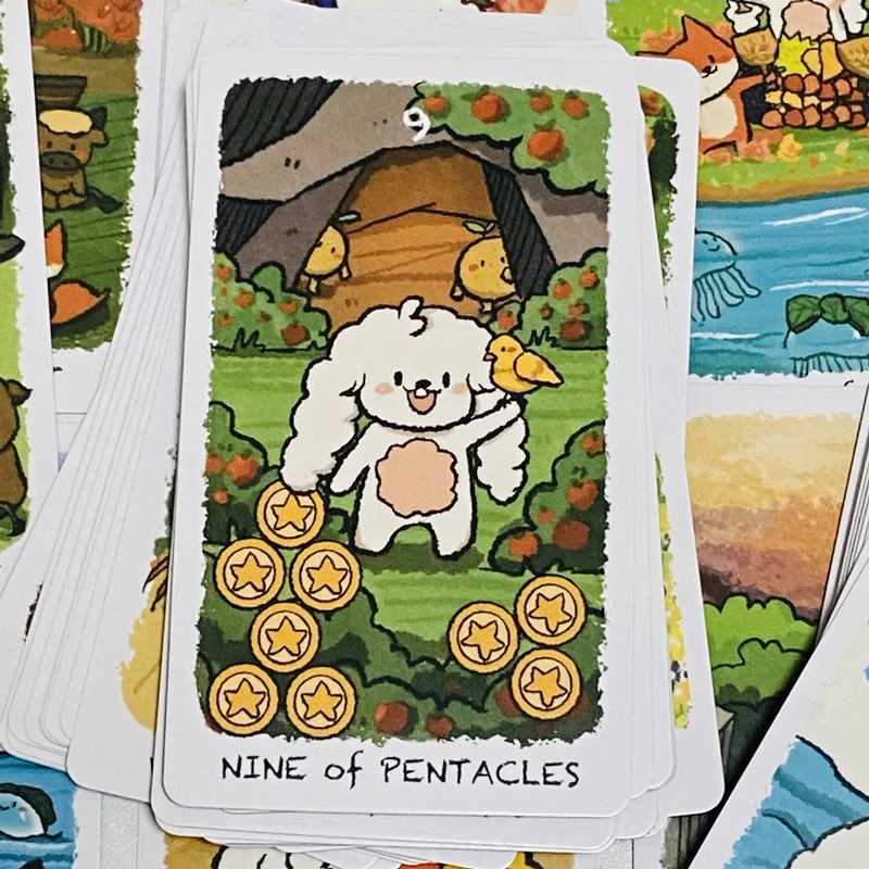 Cute BOJI Journey Tarot Cards 78Pcs Classic Wait Tarot Deck Rabbit Board Games C251114
