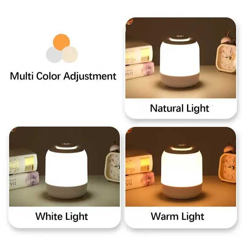LED Night Lights Adjustable Brightness USB Rechargeable Table Lamp for Kitchen Bedroom Garage Bedroom Bedside Camping Decor M251114