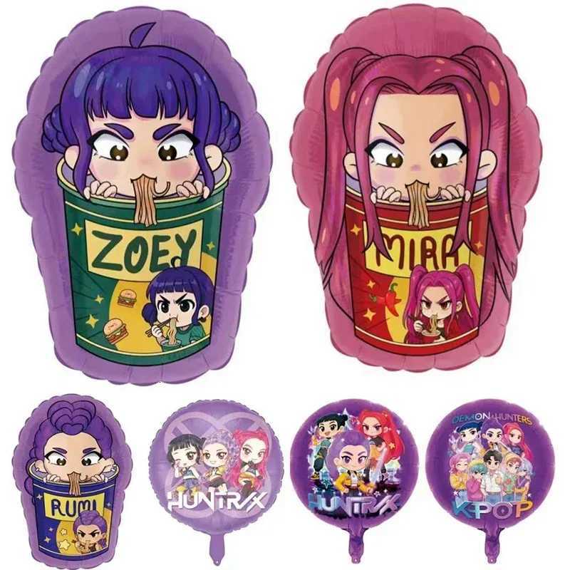 K-pop Demon Hunters 18-inch Balloon Cartoon Anime Foil Baby Shower Girl Birthday Party Decorations Inflatable Balloons Gifts Z251111