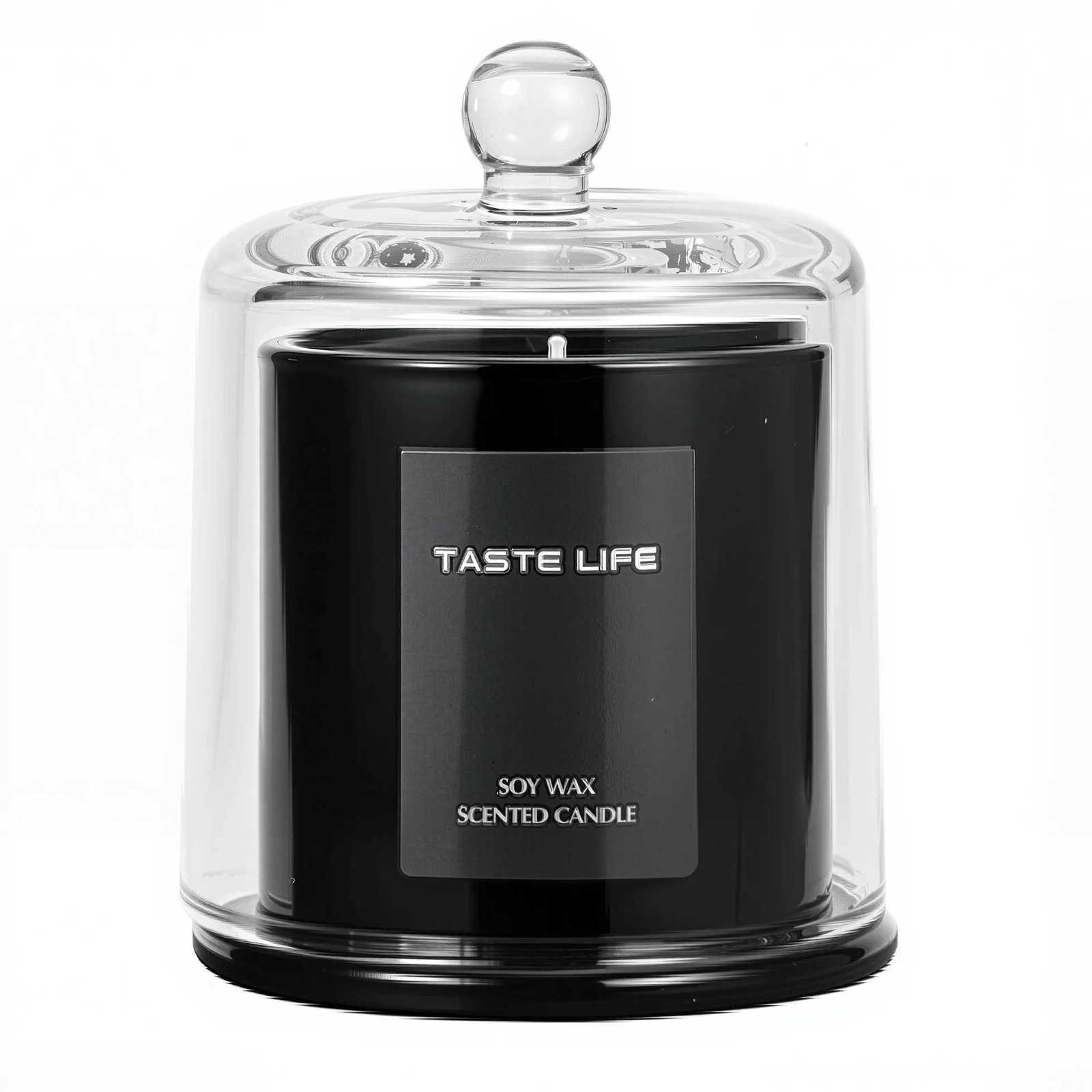 Premium Soy Wax Scented Candles with Cloche Smokeless Essential Oil Aratherapy for He Spa Gift-Ready Decorative H251114