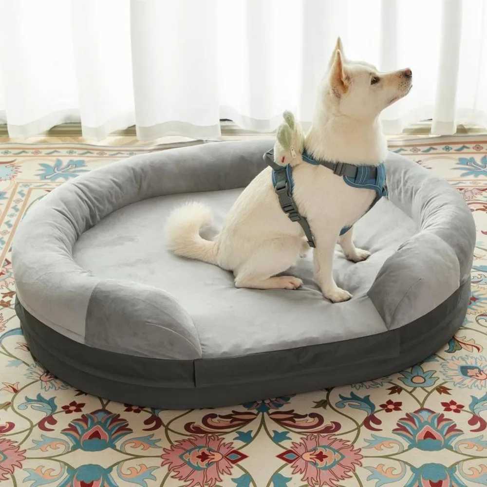 Memory foam dog bed for large dogs with washable and removable cover non slip bottom durable design 39 L x 28 W x 10 X250412