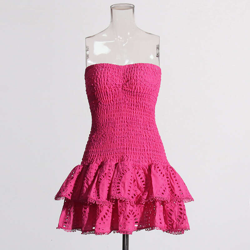 Designer Sexy Fashion Embroidered Mini Skirt with Ruffles for Women 2025 Spring Collection