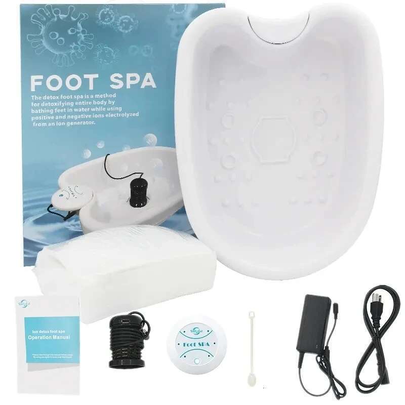 Ionic Detox Massage Hine With Basin Electric Foot Spa Bath Massager Deep Tissue Clean Vibrant Whirlpool Care Arrays