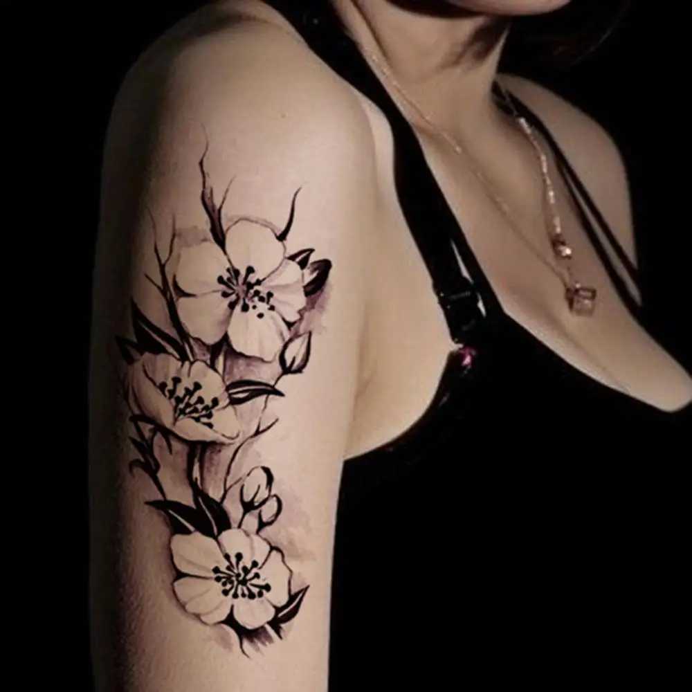 Body Tattoo Body Art Waterproof Neutral Plum Blossom Arm and Leg Stickers Temporary ArtXJ25414
