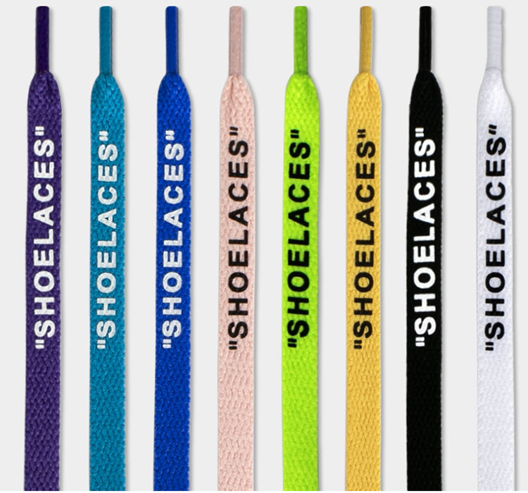 120cm shoelace double side print "SHOELACE" colorfuls letter shoe rope sport shoe accessories