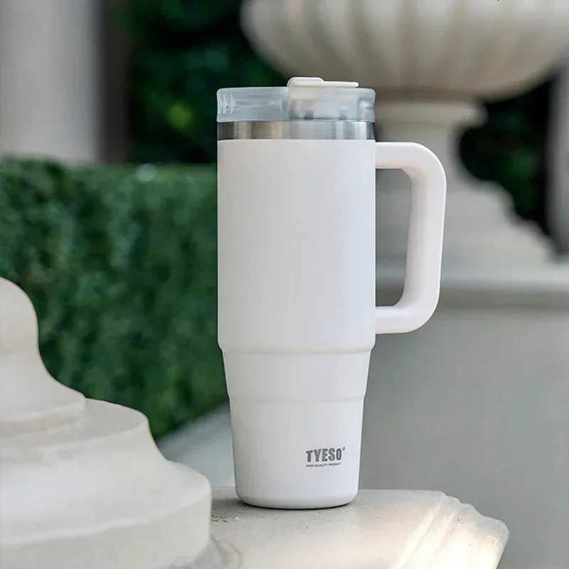 304 Stainless Steel Insulated Cup Large Capacity Coffee Cups Water Bottle with Handle Sport Travel Hiking Portable Drinkware C251114