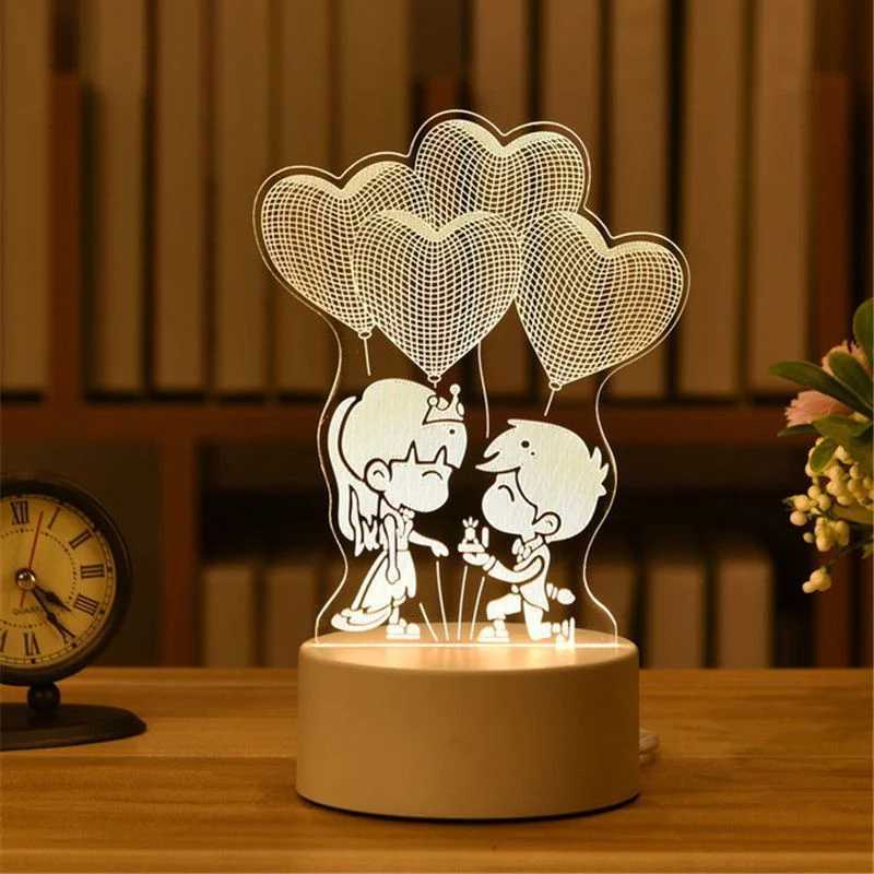 3D Visual Illusion Night Light Visual LED Desk Lamp Changes USB Powered Gift for Kids M251114