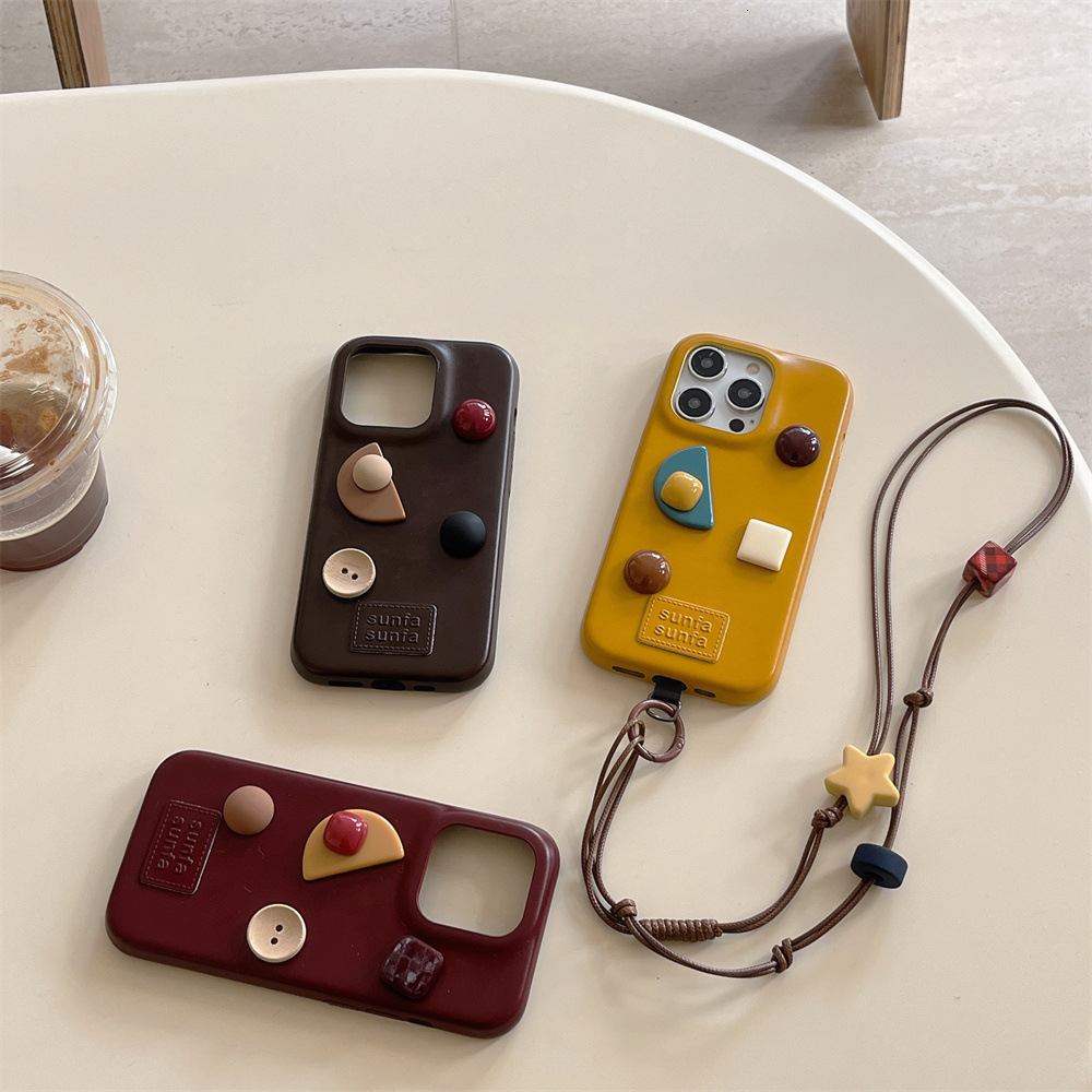 Leather Geometric Solid Color Phone Case Compatible with iPhone 17/16 Pro Simple Protective Cover iPhone 16/15