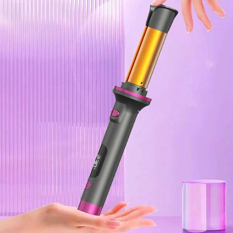 N 32MM Negative Ions Double Slot Rotating Curl Waves Hair Styler Curler Stick Anti-Tangle Curling Iron StylerT251114