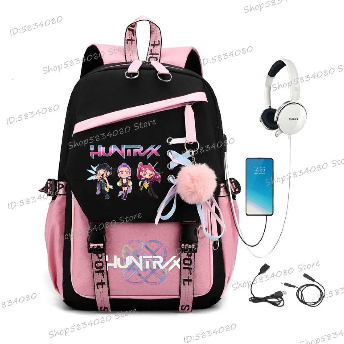 Youth School Backpacks Hot Movie Print Backpack Shouder for Women 2025 Movie Fans Cartoon USB Charging Laptop Travel BagpacksW251113