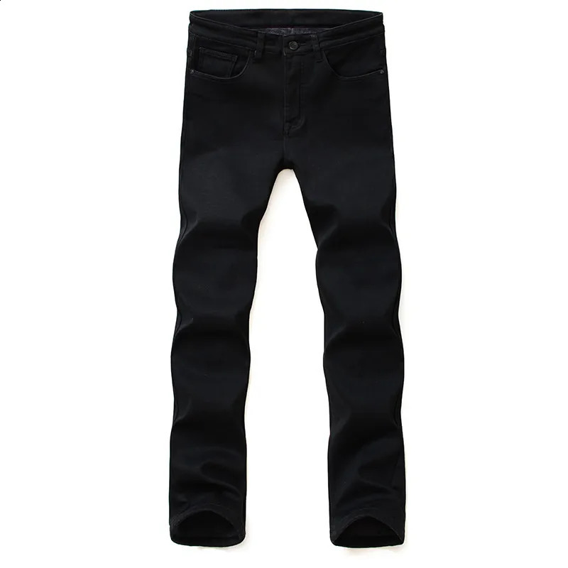 Mens Classic Fashion Jeans Soft Elastic Black Bicycle Spirit Pants 250407