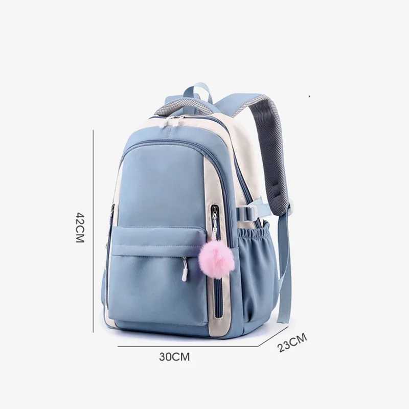School Backpack for Girls Cute Capybara Bubble Tea Print Schoolbags Women Girls Casual School Bags Trendy Travel RackpackW251113