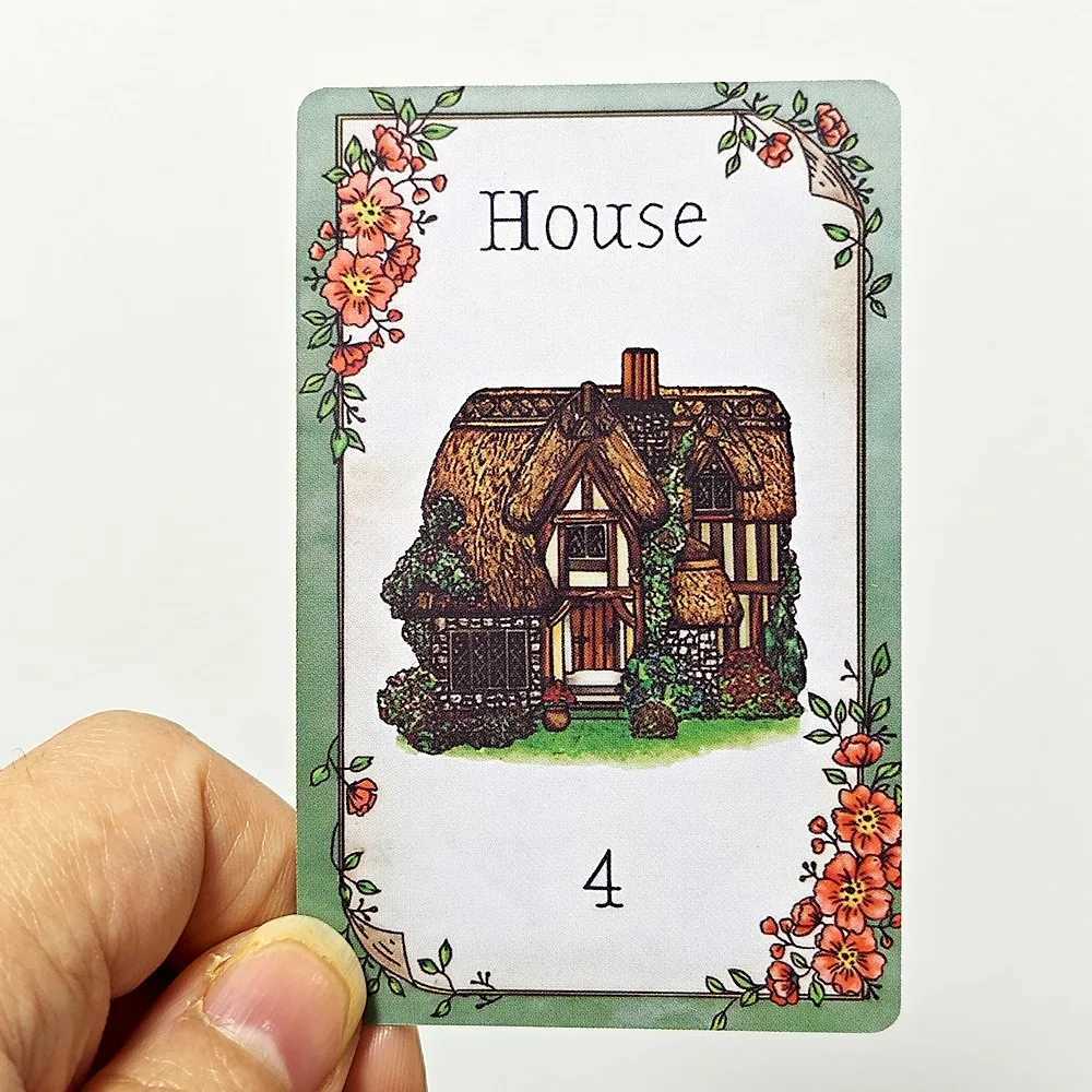 96cm Floraneum Lenormand Tarot Oracle 36 Lenormand Cards Illustrations Embellished with Flowery Decor C251114