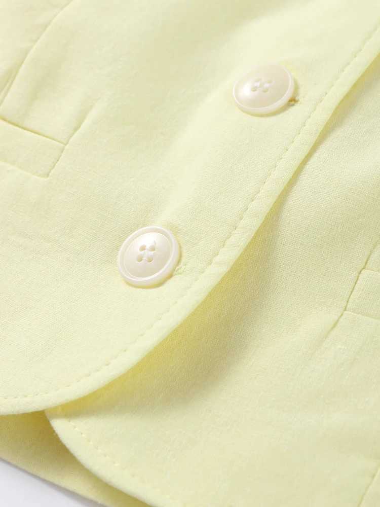 Sexy womens vest shorts loose V-neck single chest top high waisted shorts 2025 summer 2-piece set for womenXJ250414