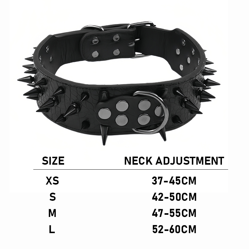 Update Dog Collar Nail Medium Large Bulldog Bully Anti-Bite Pet Products