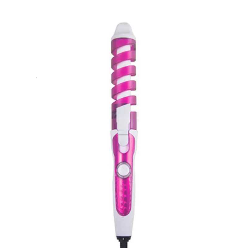 Portable ceramic spiral curling irons curling rods easy-to-operate wavy curling combs curling irons household styling toolsT251114